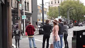 On the street corner