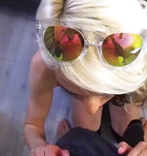 She's a cock sucking fanatic