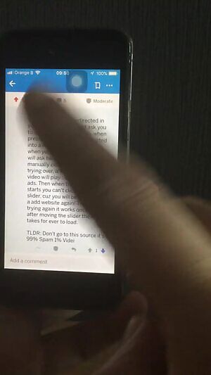 Opening streamcherry link on my mobile