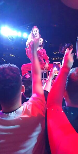 Ariana and a lucky guy