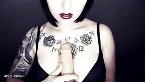 Hot Tattooed Goth Chick POV JOI