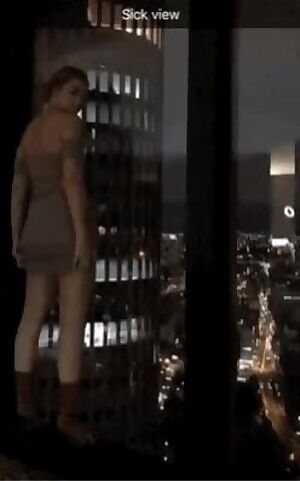 When your friend asks to show you the view from your hotel room, and you show him...along with his girlfriend...