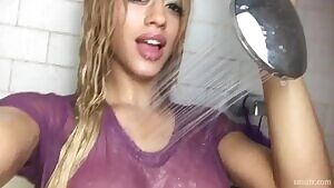 Love stroking my cock to Stormi Maya's huge tits. She gets a big load from me every time