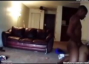 Boyfriend comes home to his girl getting dicked by side nigga, fight breaks out in living room.