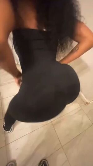 Sneakers Ass Booty Bubble Butt Ebony