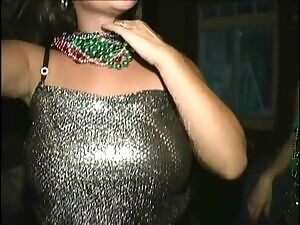 Girl showing off on the street