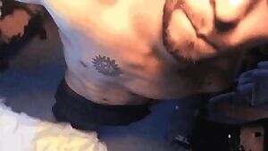 As request, me slipping out of my skimpy shorts.