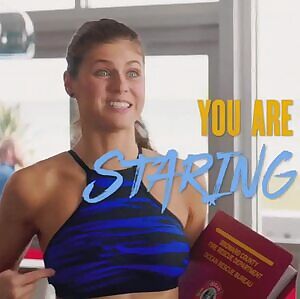 Alexandra Daddario knows you're staring