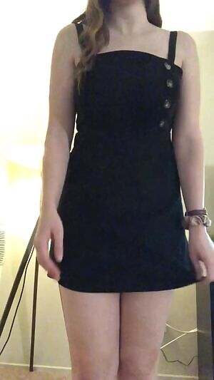 Watch me struggle pulling down my dress lol