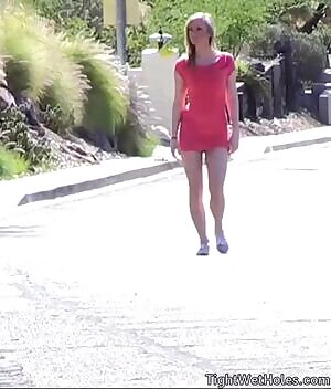 Walking down the street