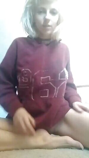 Cute Blonde Teen Drops Tits and Teases on Camera