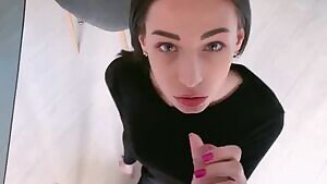 Awesome babe blowjob