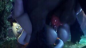 Lightforged Draenei getting plowed