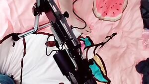 Daddy got me a sex bot! I'm calling him Bob The Destroyer until someone gives me a better name. 😽