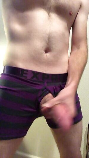 Pumping out some cum while abroad