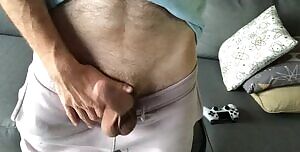 Stroking my big cock rn. Need a hottie to cover. Kik is Woodyfin