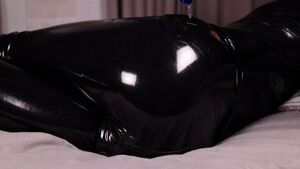 Shiny Ass Latex Massage Rubber