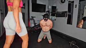 Ebony Femdom BDSM Ballbusting Bondage CBT