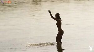 A perfect example of skinny dipping.