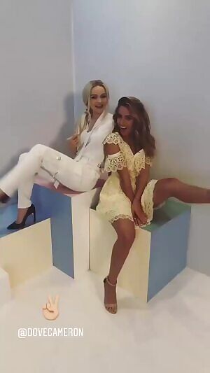 Dove Cameron & Chloe Bennet gif