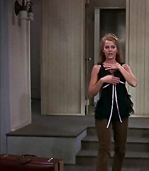 Jane Fonda shaking her plot in Barefoot in the Park