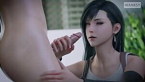 Tifa handjob,