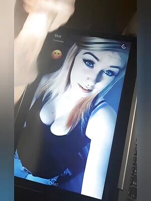 Busted a huge load for my favorite slut! My cum dripped everywhere