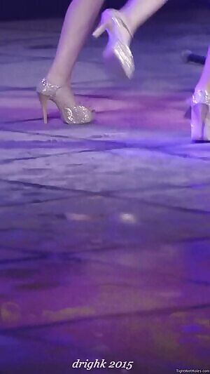 tight shorts on stage