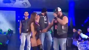 Brooke Adams showing off.