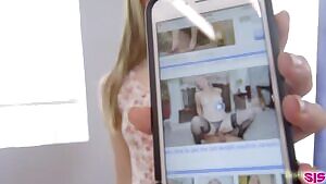 Alice March finds stepbrother's porn