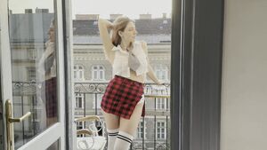 Nothing Underneath Braless Knee High Socks