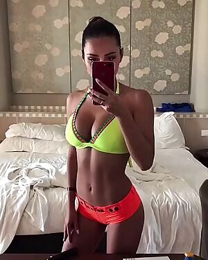 Mesmerizing movement in front of the mirror