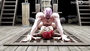 Sexy female pirate fucking a monster