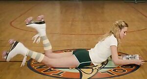 Brie Larson wearing tiny shorts, Her ass must be so tight