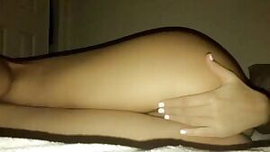 Dipping my fingers in to feel how warm and wet I am.