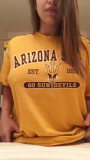 Sun Devils won. So we all win, even Wildcats thanks to this lovely girl