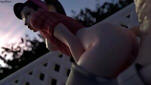 Cruiser D.Va getting fucked from behind