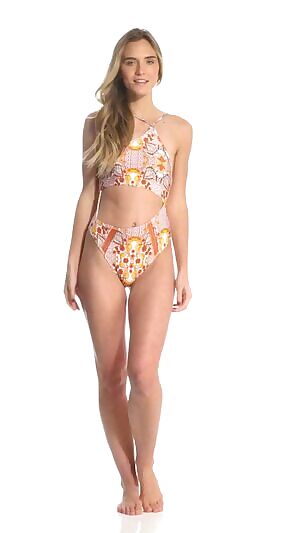 Somedays Lovin Sun Drenched Asymmetrical One Piece Swimsuit