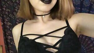 Fucked around and bought some black lipstick to match my lingerie