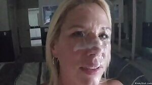 MILF Brace face cum facial