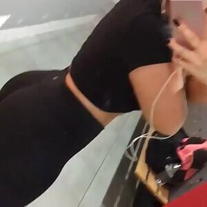 Checking progress after workout