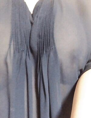 It is not too sheer to go out braless like this, right?