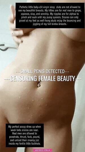 Itty bitty clitty unworthy of female attention 💋 ~ MistressStella.com