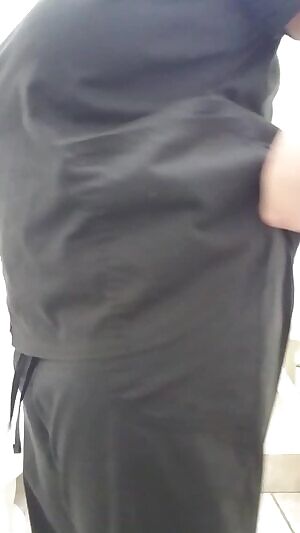 Naughty in my scrubs. 😘