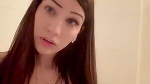 Playing around at home 😈 would you guys want a version of this without the tape on my nipples 😜