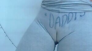 Undercover simp - I just wish she had peeled off those sweatpants.