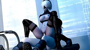 2B Enjoying 9S Dick