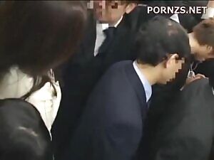 Horny asian mom on the train, expect to be fucked too