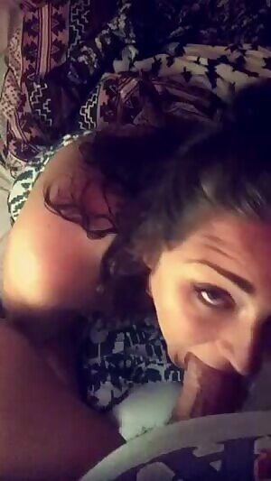 Sucking his ir cock before a night out.