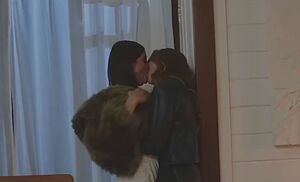 Girl on Girl Brunette Kissing Lesbian